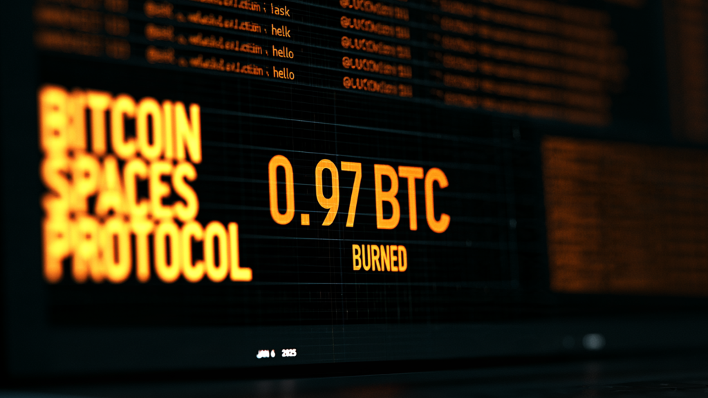 Spaces Protocol Bitcoin Names Bitcoin Burned
